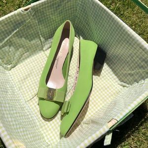 NEW! Suede Salvatore Ferragamo Ballet Flats